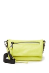 Aimee Kestenberg Zip Me Up Leather Crossbody Bag In Citrine