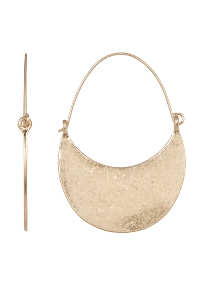 Melrose And Market Half Crescent Hoop Earrings In Gold