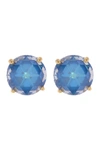 Kate Spade Round Cz Stud Earrings In Sapphire