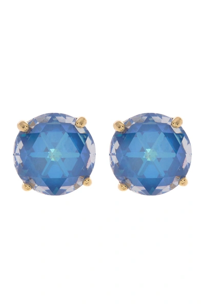 Kate Spade Round Cz Stud Earrings In Sapphire