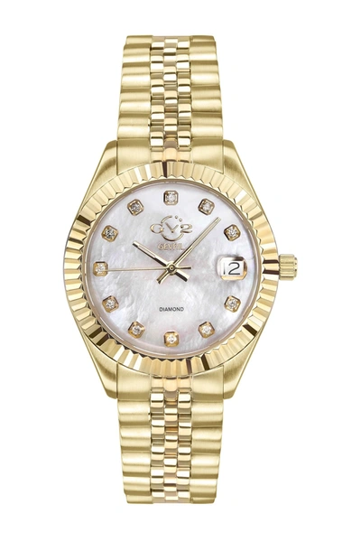 Gevril Women's Gv2 Naples Diamond Swiss Watch In Gold/mop