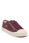 Gola Cadet Platform Sneaker In Wine/off White