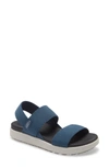 Keen Elle Webbing Strap Sandal In Majolica Blue Fabric