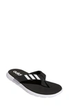 Adidas Originals Comfort Flip Flop Sandal In Cblack/ftw