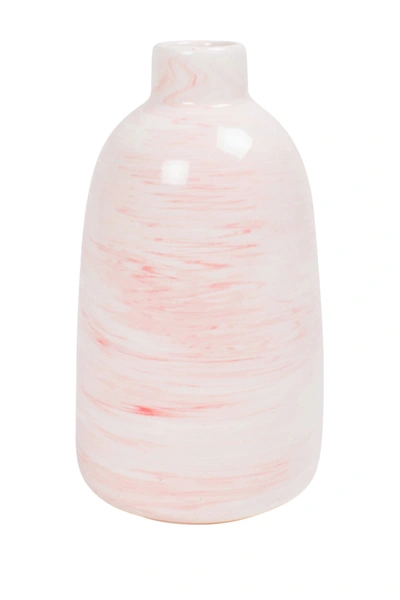 8 Oak Lane Pink Swirl Vase In Blush
