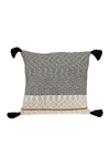 Parkland Collection Theo Transitional Beige/cream Throw Pillow In Beige/cream