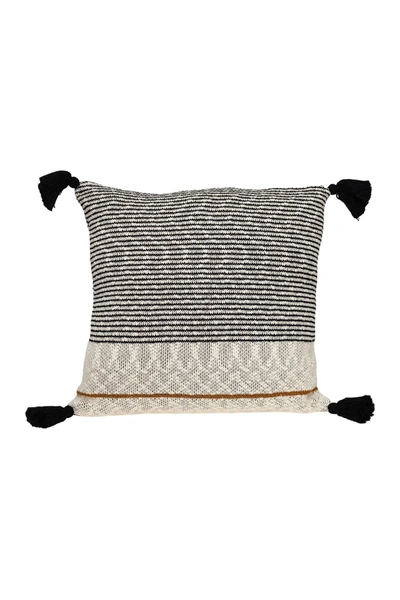 Parkland Collection Theo Transitional Beige/cream Throw Pillow