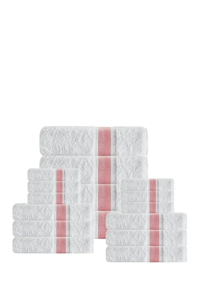 Enchante Home Unique Turkish Cotton 16-piece Towel Set In Somon