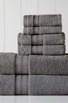 Modern Threads Spunloft 6-piece Towel Set In Charcoal