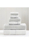 Modern Threads Luxury Spa Cobblestone Quick Dry 6-piece Towel Set In White