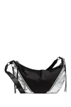 REBECCA MINKOFF METALLIC NYLON HOBO BAG,191422268120