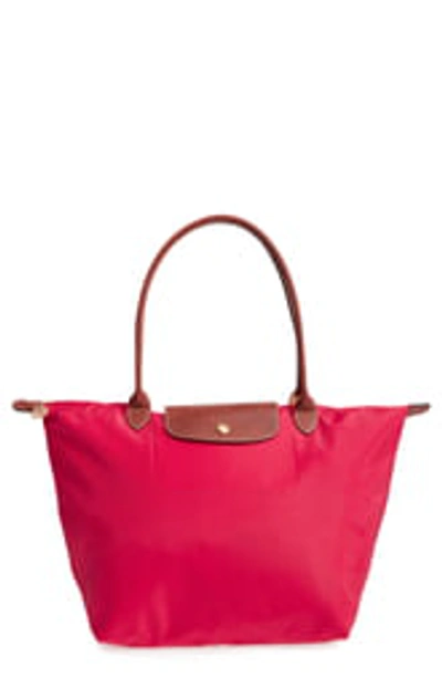Longchamp Large Le Pliage Tote In Fig