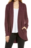 Barefoot Dreams The Cozy Chic Lite Circle Cardigan In Mulberry