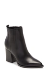 Marc Fisher Ltd Oshay Pointed Toe Bootie In Black Leather