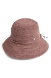 Helen Kaminski Provence 8 Cloche Hat In Dark Woodrose
