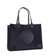 Tory Burch Ella Tote Bag In Navy Blue