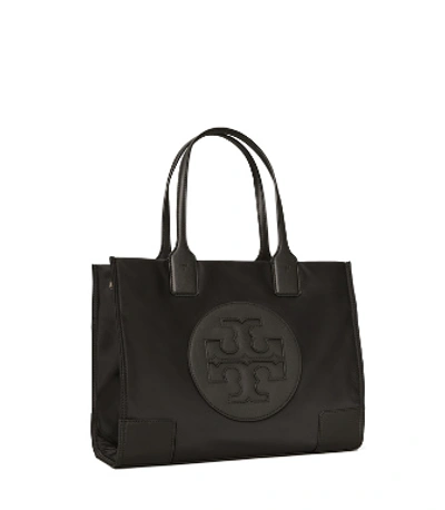 Tory Burch Ella Small Tote Bag In Black