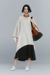 Proenza Schouler Mélange Wool, Cashmere And Angora-blend Poncho In Grey