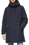 Andrew Marc Riverton Reflective Down Utility Jacket In Navy
