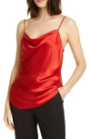 CINQ À SEPT MARTA COWL NECK SILK CAMISOLE,663245007496