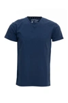 X-ray Solid V-neck Flex T-shirt In Night Blue