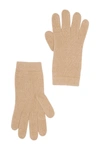 Portolano Solid Cashmere Gloves In Cammello Chiaro Light Camel