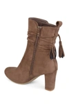 Journee Collection Zuri Tassel Ankle Bootie In Taupe