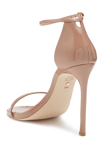 Shop Stuart Weitzman Nudist Strappy Heeled Sandal In Ajm