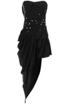 ALEXANDER WANG ALEXANDER WANG BUSTIER DRESS WITH CRYSTALS