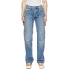 RE/DONE BLUE 90S HIGH-RISE LOOSE JEANS