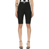 BALMAIN BLACK HIGH WAIST CYCLING SHORTS