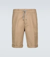 BRUNELLO CUCINELLI LINEN-BLEND BERMUDA SHORTS,P00529847