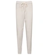 Varley Alice Knitted Cotton Sweatpants In Grey