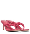 GIANVITO ROSSI TROPEA 70 LEATHER THONG SANDALS,P00529520