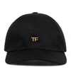 Tom Ford Logo-embellished Baseball Cap In Black