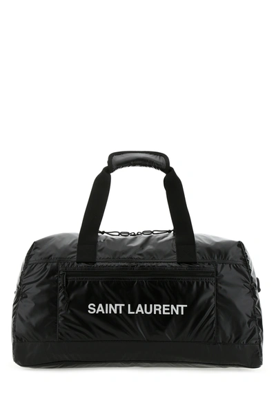 Saint Laurent Black Fabric Nuxx Travel Bag Nd  Uomo Tu