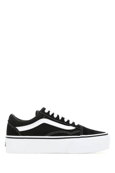 Vans Black Fabric Old Skool Platform Sneakers