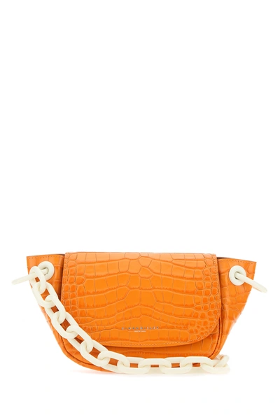 Simon Miller Croc-effect Shoulder Bag In Orange