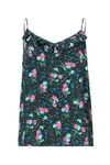 Essentiel Antwerp Antwerp Viance Frilled Neck Top In Black