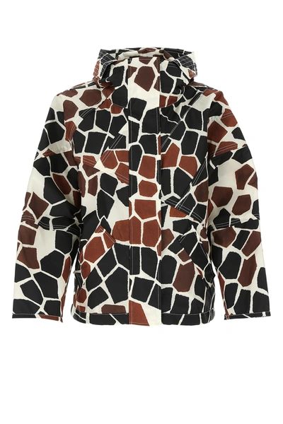 Moncler Genius Moncler 1952 Freesia Giraffe Print Jacket In Multi