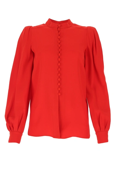 Givenchy Red Crepe Blouse  Nd  Donna 34f