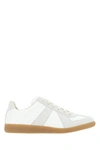 Maison Margiela Off White Leather And Grey Suede Replica Sneakers