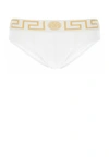 Versace White Stretch Cotton Brief