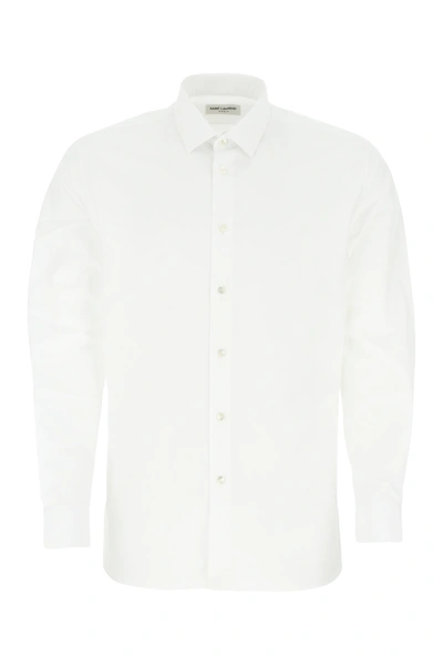 Saint Laurent White Poplin Shirt Nd  Uomo 41