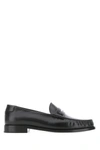 SAINT LAURENT BLACK LEATHER LOAFERS ND SAINT LAURENT UOMO 44