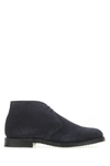CHURCH'S NAVY BLUE SUEDE RIDER 81 LACE-UP SHOES ND CHURCH'S UOMO 6+