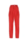KOCHÉ RED SYNTHETIC LEATHER PANT ND KOCHE DONNA 40F