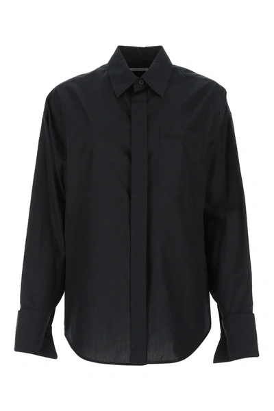 Balenciaga Black Poplin Shirt Nd  Donna 34f