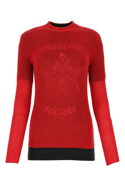 Balenciaga Red Wool Sweater Nd  Donna S