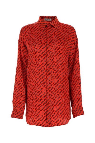 Balenciaga Shirt In Red